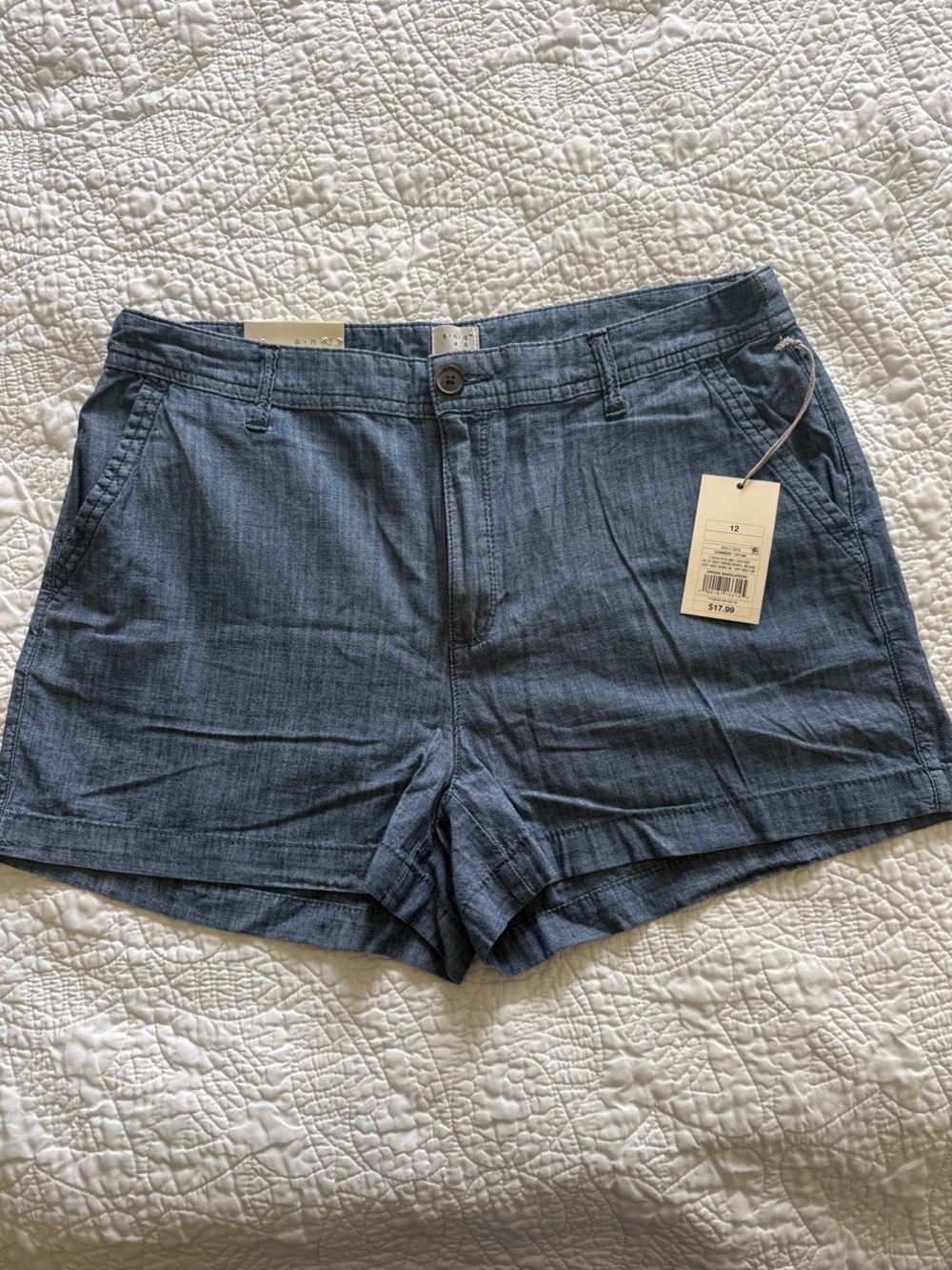a new day Indigo Chambray Jean-Style Shorts